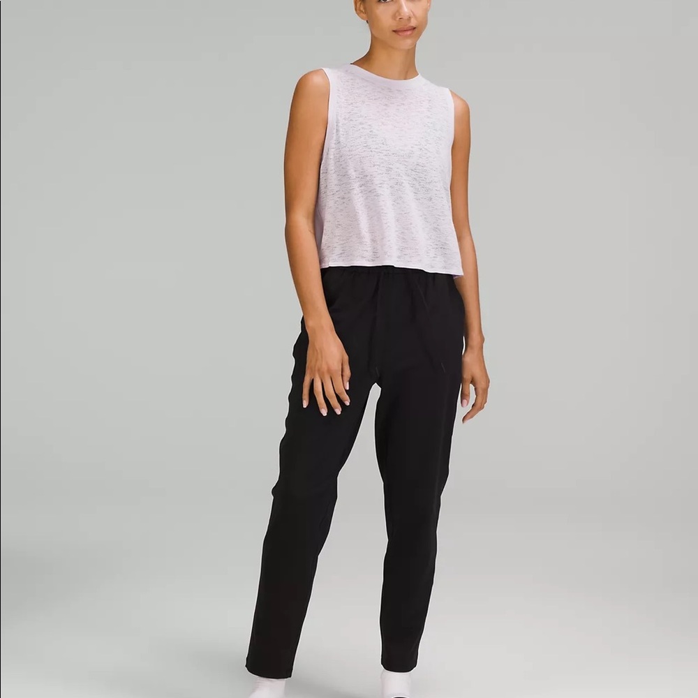 Lululemon Stretch High-Rise Pant 7/8 Length- black, size 4